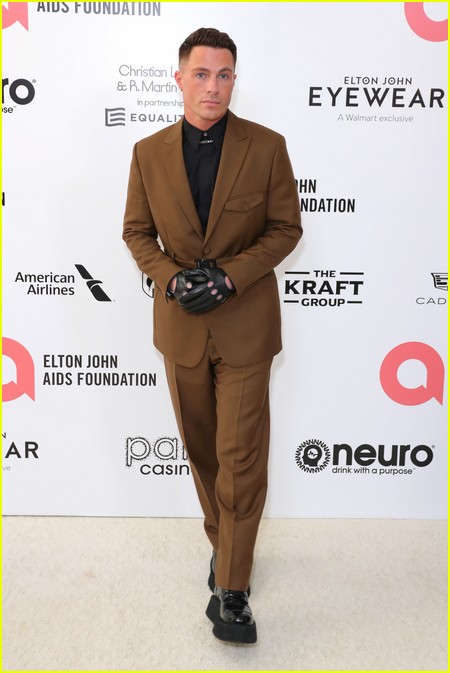 Colton Haynes at the Elton John Oscar Party 2022