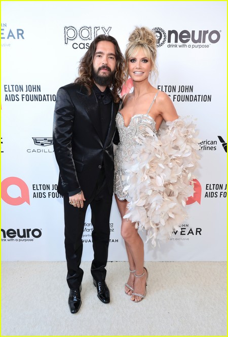 Tom Kaulitz with Heidi Klum at the Elton John Oscar Party 2022