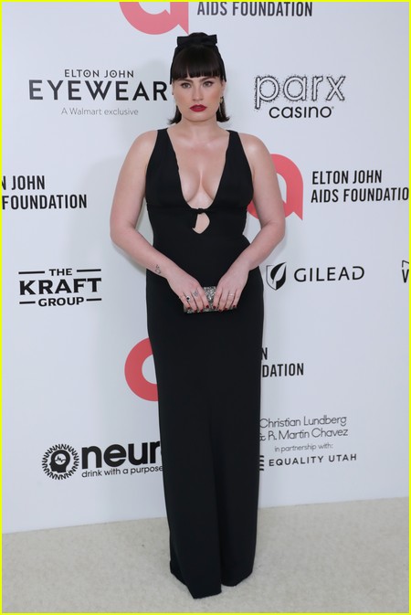 Kathryn Gallagher at the Elton John Oscar Party 2022