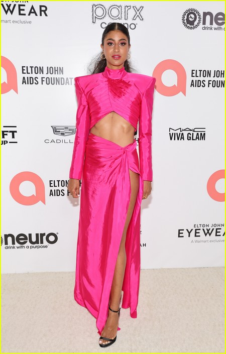 Vella Lovell at the Elton John Oscar Party 2022