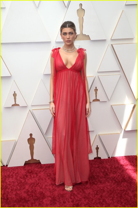 Amelie Zilber on the Oscars 2022 red carpet