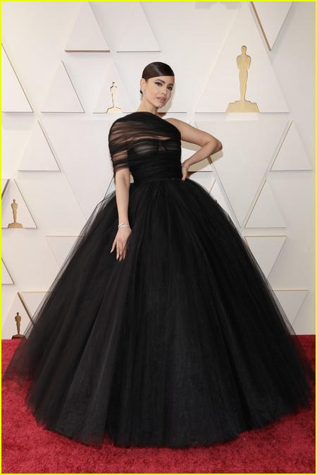 Sofia Carson on the Oscars 2022 red carpet