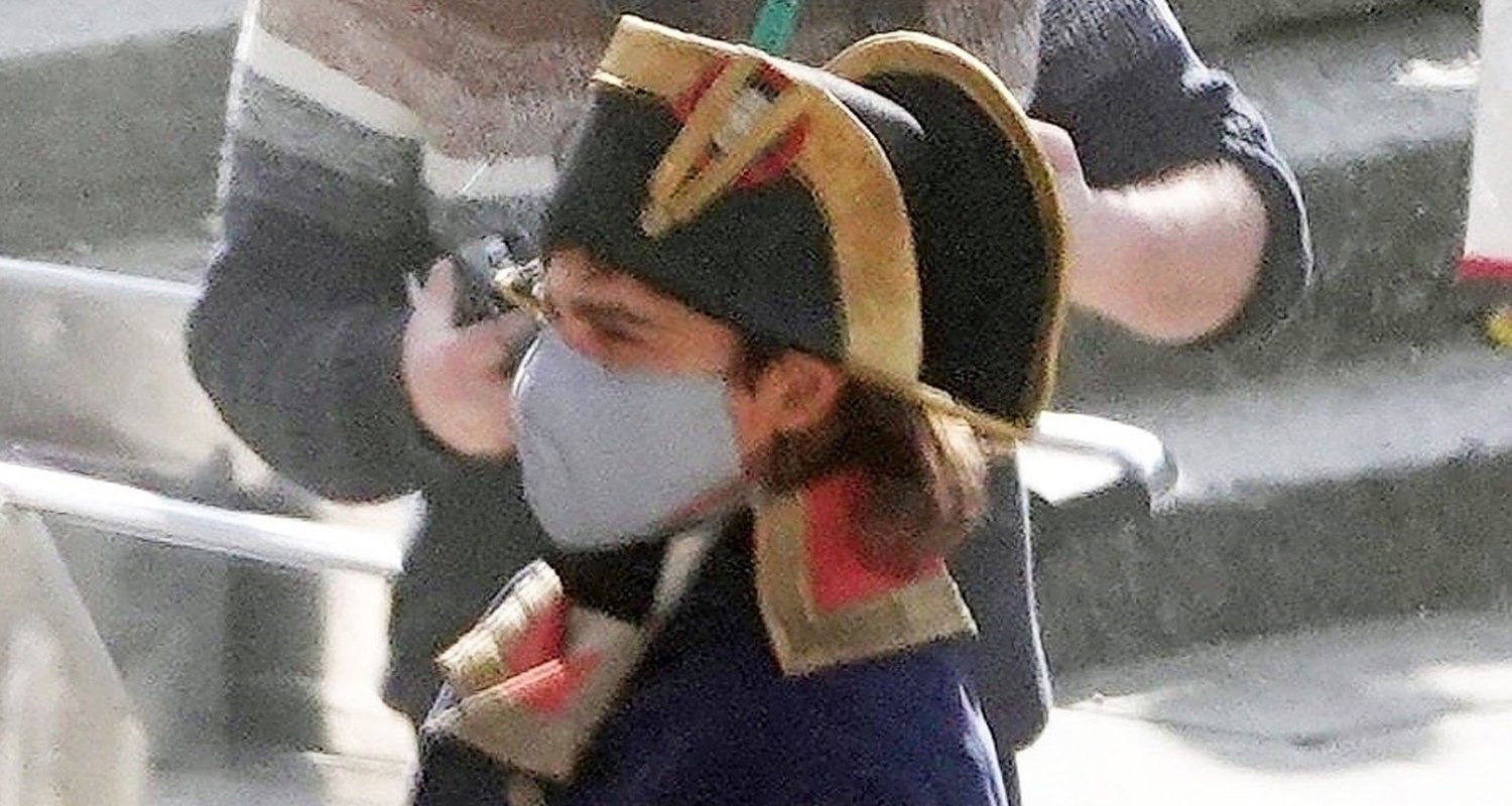 Joaquin Phoenix Gets Into Character as French Emperor Napoleon to Film