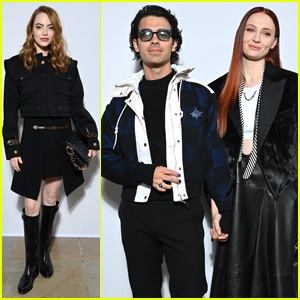 Emma Stone, Joe Jonas & Sophie Turner Step Out for Louis Vuitton's Show  During Paris Fashion Week 2022