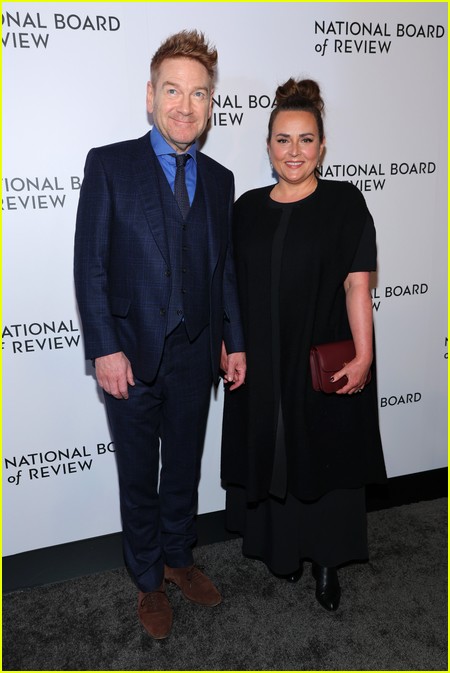 Kenneth Branagh and wife Lindsay Brunnock at the NBR Awards 2022
