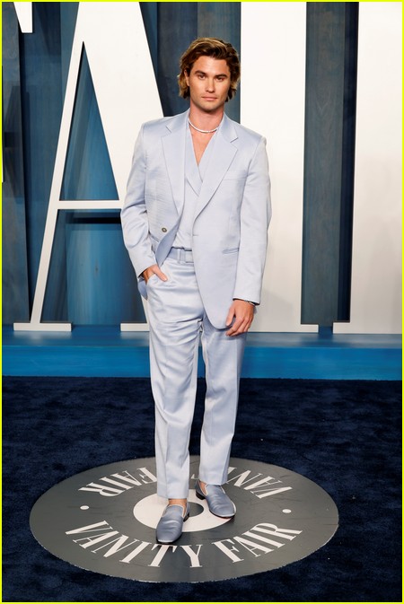 Chase Stokes at the Vanity Fair Oscar Party 2022
