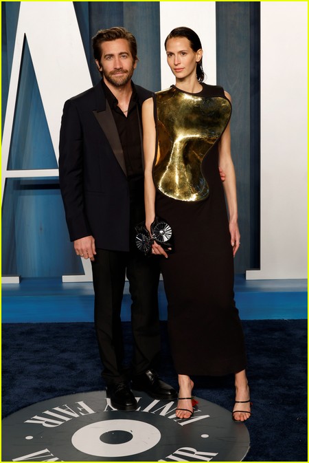 Jake Gyllenhaal, Jeanne Cadieu at the Vanity Fair Oscar Party 2022