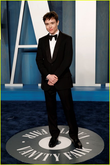 Elliot Page at the Vanity Fair Oscar Party 2022