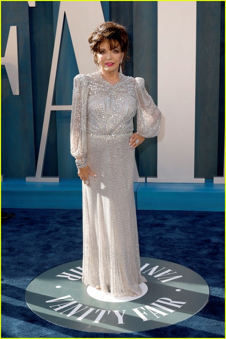 Joan Collins at the Vanity Fair Oscar Party 2022