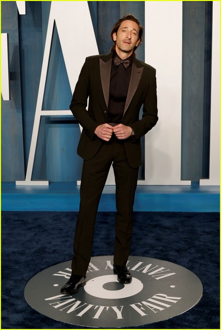 Adrien Brody at the Vanity Fair Oscar Party 2022