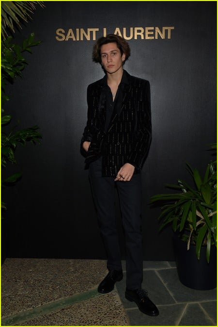 Lil Huddy at the Saint Laurent Pre-Oscars Party