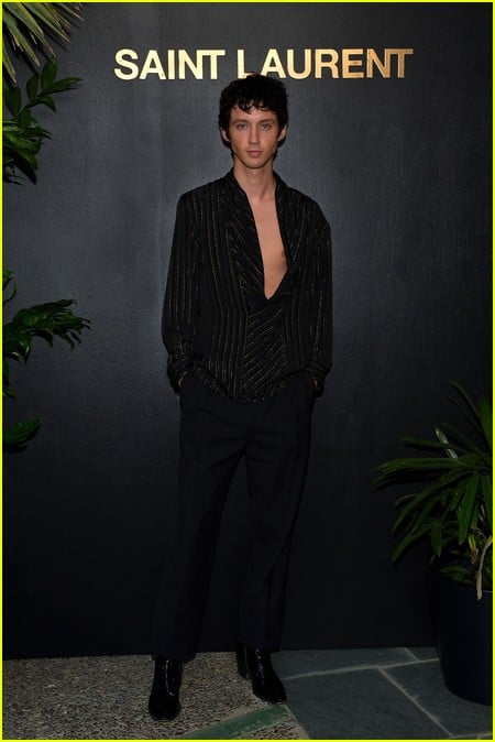 Troye Sivan at the Saint Laurent Pre-Oscars Party