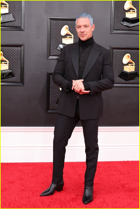 Diplo on the Grammys 2022 red carpet