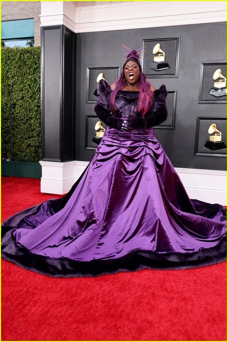 Yola on the Grammys 2022 red carpet