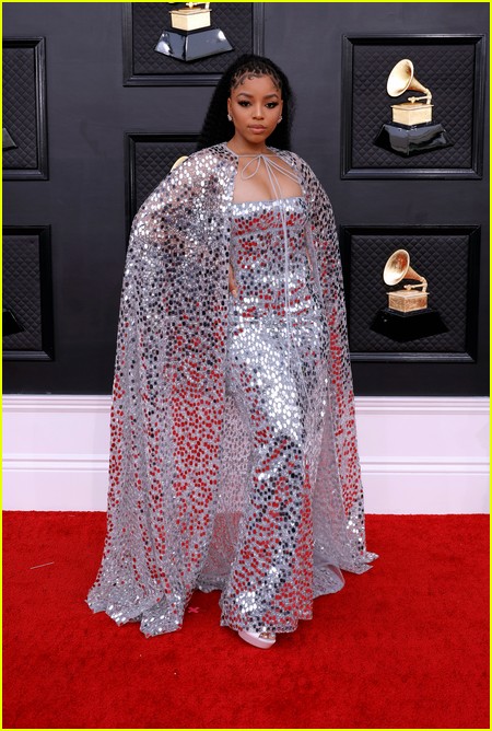 Chloe Bailey on the Grammys 2022 red carpet
