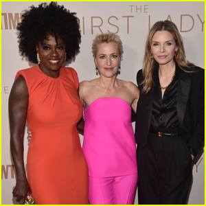 Viola Davis, Gillian Anderson, & Michelle Pfeiffer Step Out for Premiere of Their Showtime Show 'The First Lady'
