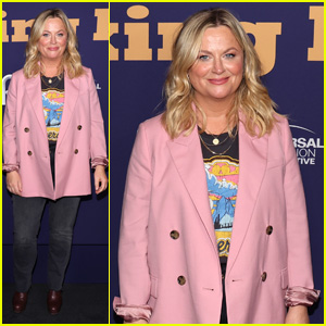 Amy Poehler Is Pretty in Pink at NBCU FYC House's 'Baking It/Making It' Carpet