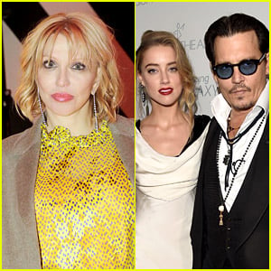 Courtney Love Supports Johnny Depp & Says He Saved Her Life, Also Expresses Empathy for Amber Heard