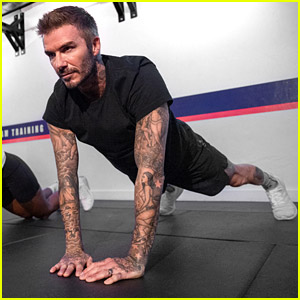 David Beckham Goes Through His Signature Workout at DB45 Launch Event