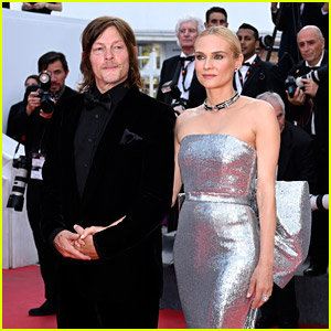 Cannes, France. 24th May, 2022. Norman Reedus and Diane Kruger attending  the Cannes 75 Anniversary Dinner during the 75th annual Cannes film  festival at on May 24, 2022 in Cannes, France. Photo