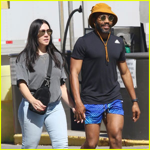 Donald Glover Sports Short-Shorts During Rare Day Out with Longtime Love Michelle White