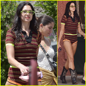 Dua Lipa Rocks Cowboy Boots During a Day Out in Portofino