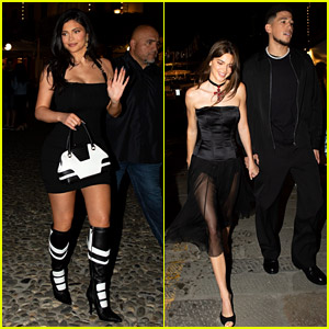 Kendall & Kylie Jenner Attend Kourtney's Pre-Wedding Dinner in Italy - See Photos!
