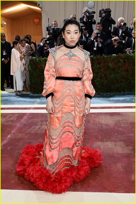 Awkwafina on the 2022 Met Gala red carpet