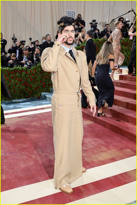 Bad Bunny on the 2022 Met Gala red carpet
