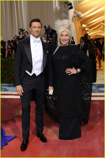 Hugh Jackman and wife Deborra-Lee Furness on the 2022 Met Gala red carpet
