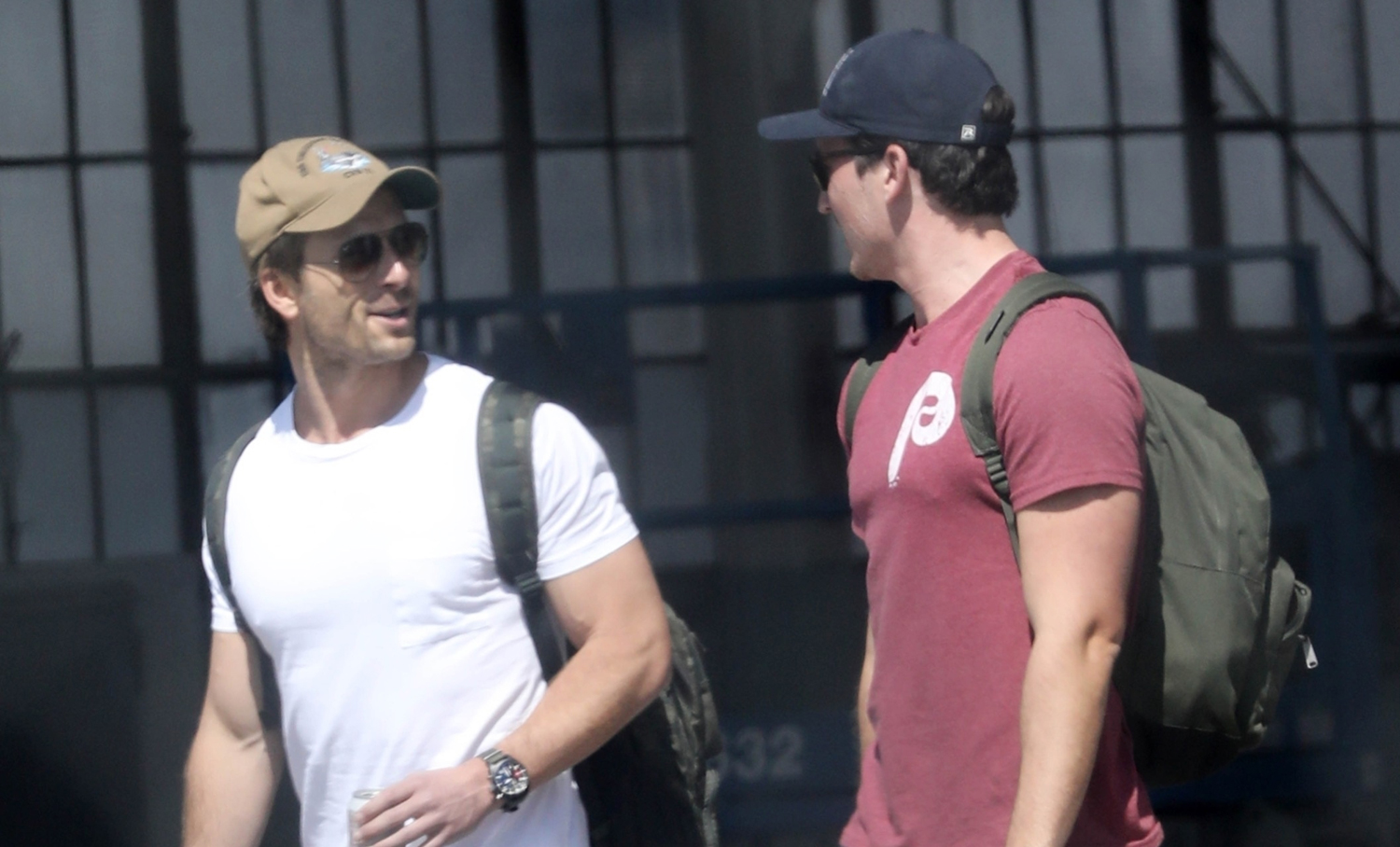 Miles Teller, Glen Powell, & More Fly Away in 'Top Gun' Branded Plane! | Bashir Salahuddin, Glen Powell, greg tarzan davis, Jay Ellis, Jon Hamm, Joseph Kosinski, Keleigh Sperry, Lewis Pullman, Miles Teller, Monica Barbaro, Top Gun: Maverick - Vimarsana News