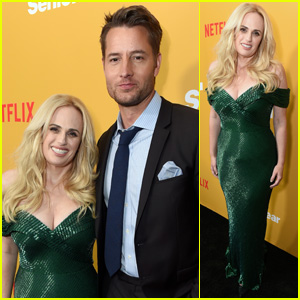 Rebel Wilson Glitters in a Green Gown at a Special Screening of 'Senior Year' in West Hollywood