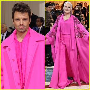 Glenn Close & Sebastian Stan Go All Pink for Their Met Gala 2022 Looks