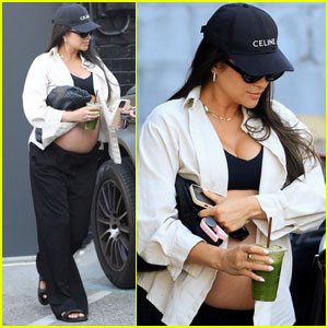 Pregnant Shay Mitchell Wears Sports Bra to Appointment in Beverly Hills