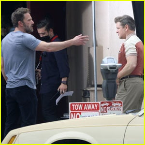 Ben Affleck Directs Matt Damon During Latest Day of Filming 'Nike' Movie