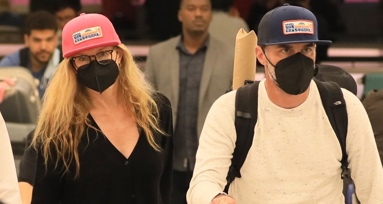 Connie Britton Makes Rare Appearance with Boyfriend David E Windsor While Jetting Into LAX | Connie Britton, David E. Windsor - Vimarsana News