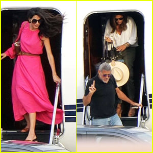 George & Amal Clooney Vacation With Cindy Crawford & Rande Gerber in France