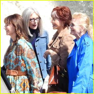 Jane Fonda, Diane Keaton, & the Rest of the 'Book Club 2' Cast Continue Filming in Italy