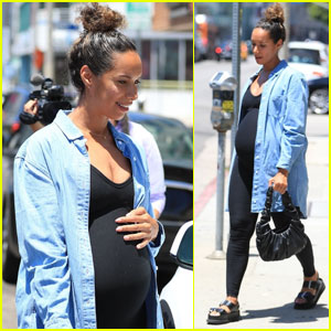 Leona Lewis Wears Baby Bump-Hugging Bodysuit for Doctor's Appointment