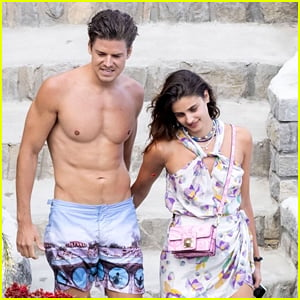 Taylor Hill Relaxes in Italy with Shirtless Fiance Daniel Fryer