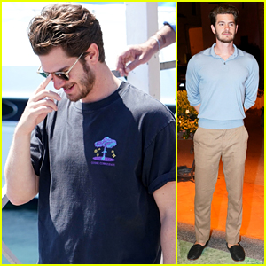 Andrew Garfield Hangs Out With Friends Before Ischia Film Festival Dinner Event in Italy