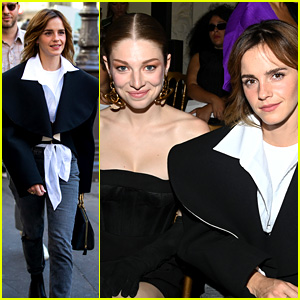 Emma Watson Joins Hunter Schafer & So Many More Stars at Schiaparelli Show in Paris