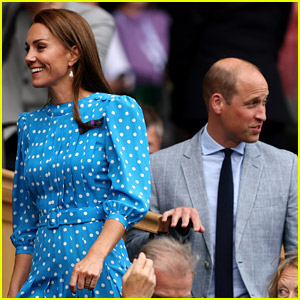 Duchess Kate Middleton & Prince William Watch Wimbledon Tennis Match From Royal Box