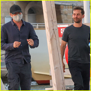 Leonardo DiCaprio & Tobey Maguire Head Out To Dinner in South of France
