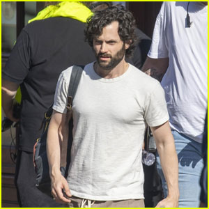 Penn Badgley Wraps Up a Day of Filming 'You' Season Four in London