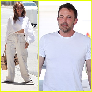 Jennifer Lopez Heads To The Studio While Ben Affleck Makes a Gas Station Run