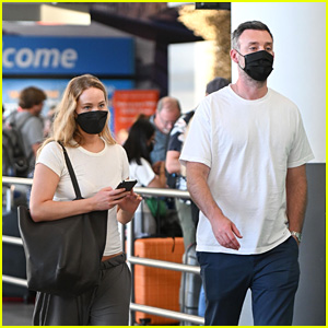 Jennifer Lawrence Catches a Flight Out of NYC with Husband Cooke Maroney (Photos)