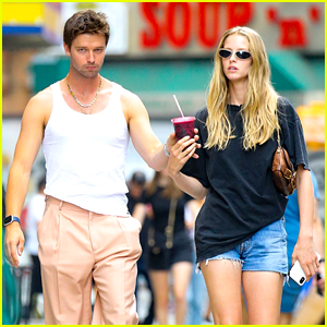 Patrick Schwarzenegger Shares Smoothie With Longtime Girlfriend Abby Champion in NYC