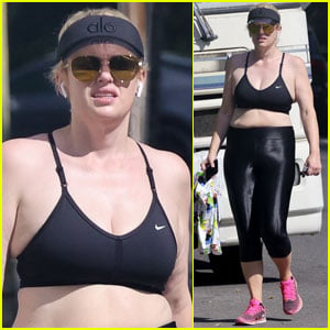 Rebel Wilson Wears Sporty Outfit While Heading to the Gym