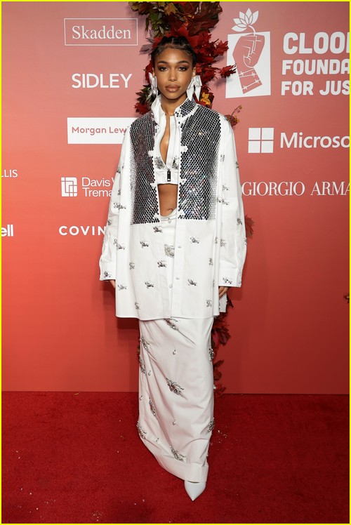 Lori Harvey at the Clooney Foundation Albie Awards